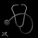 Stéthoscope Heine acoustique Gamma 3.2 (Série X - Noir)