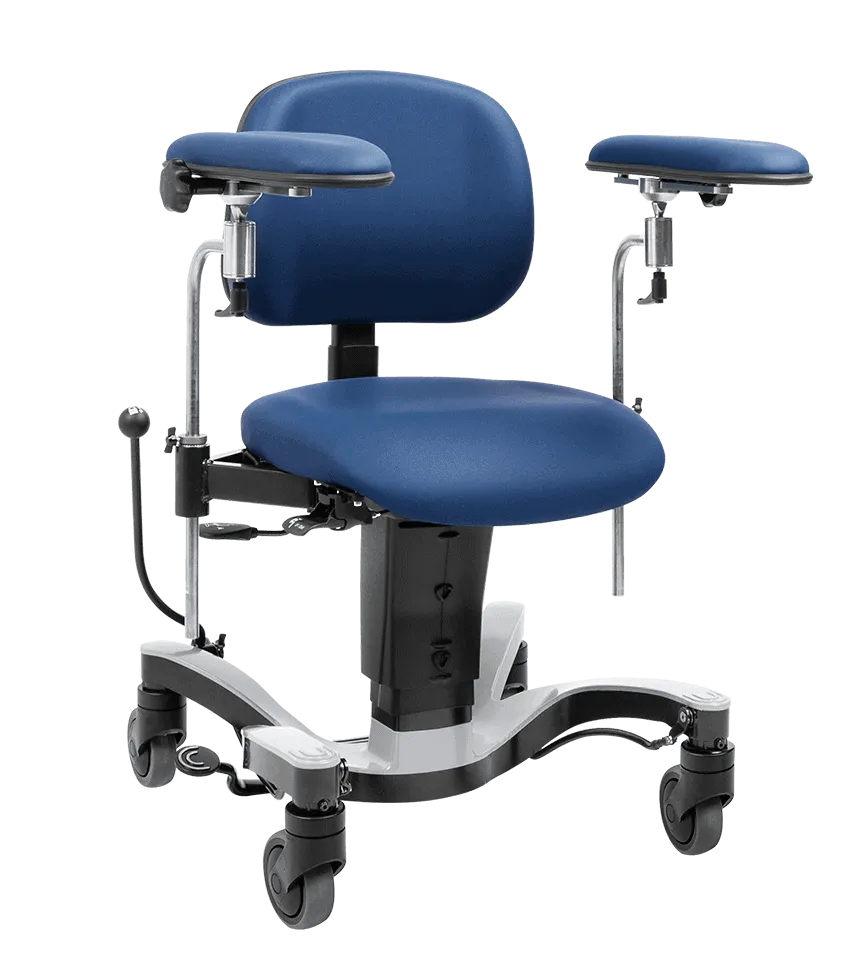 Vela 'Basic' Surgical Chair (Illusion 68746, Assise active, Medium (44x44 cm), Dossier actif Medium (38x30 cm), 44-59 cm)